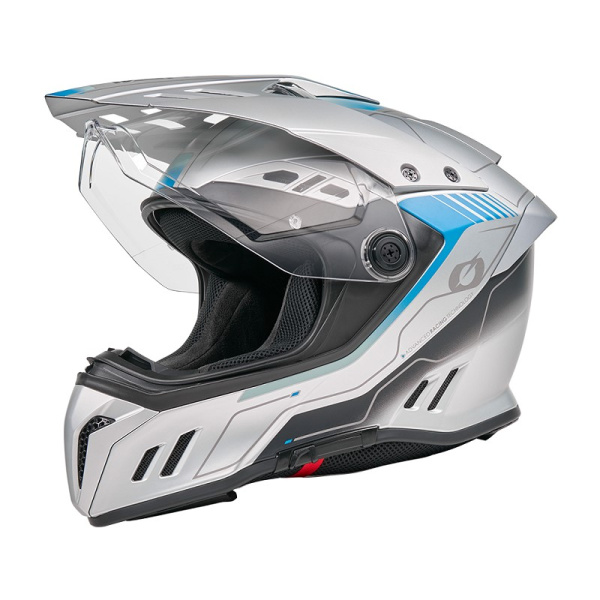 Oneal Шлем кроссовый со стеклом Sierra RS Echo серый/синий
