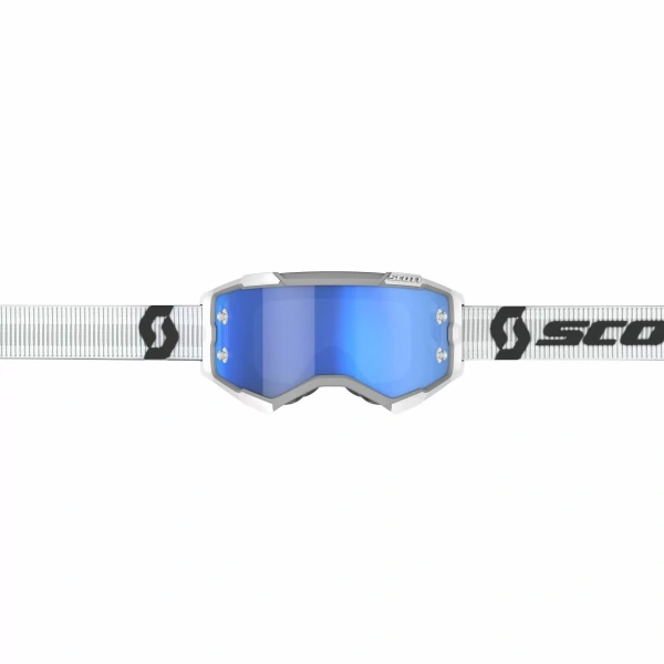 Scott Очки Fury white blue chrome works