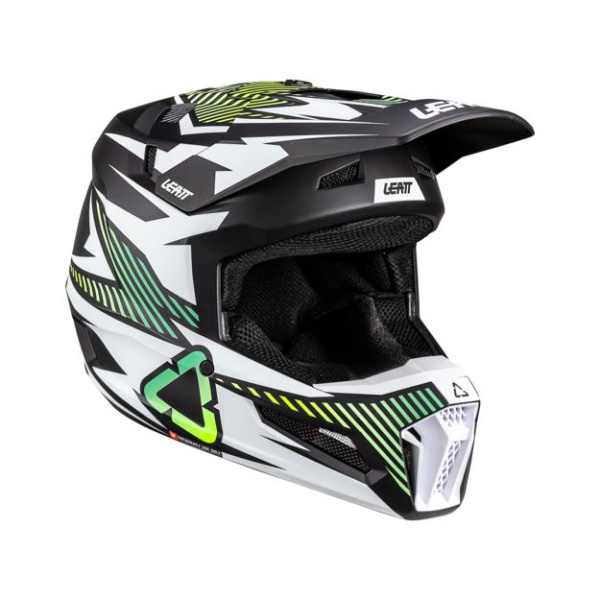 Leatt Шлем кроссовый детский 3.5 V26 Storm Teal + очки Vizion 3.5