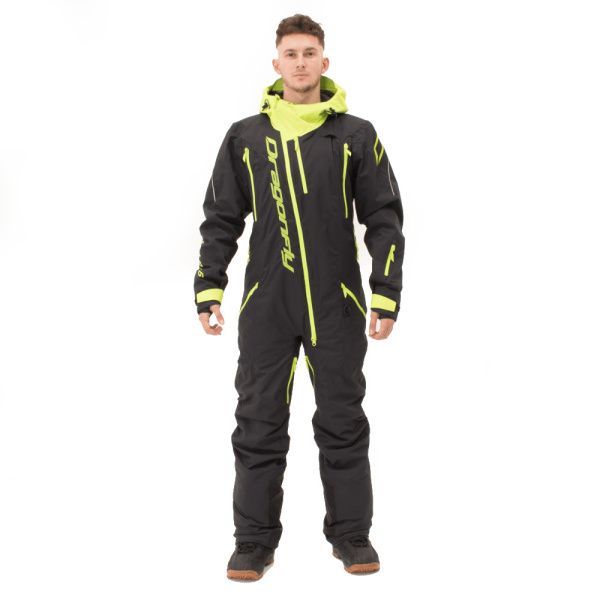 Dragonfly Комбинезон Gravity Premium Man Black - Yellow Green 2024