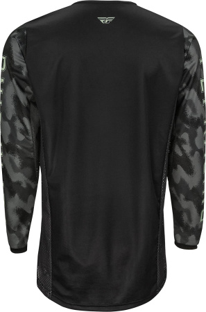 Fly Racing Джерси Kinetic S.E. Tactic (2022) камуфляж/чёрный/серый