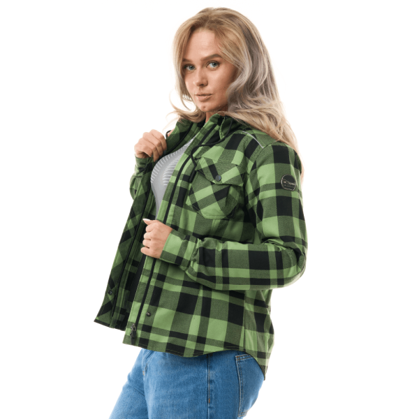 Dragonfly Моторубашка Streetfighter Woman Green с защитой 2025