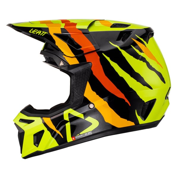 Leatt Мотошлем Moto 8.5 Helmet Kit Citrus Tiger (2023)