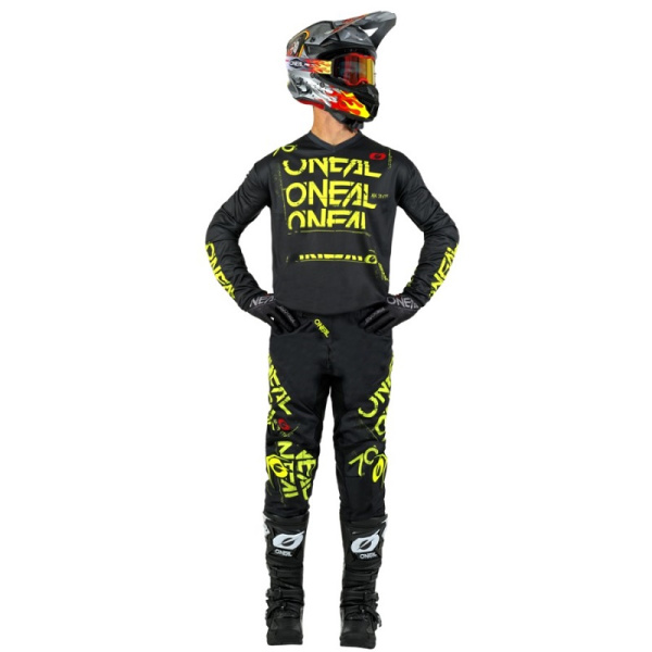 Oneal Штаны Element Static V.25 черный/желтый