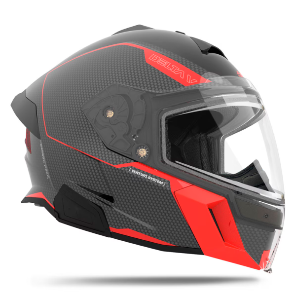 509 Шлем Delta V Carbon Commander с подогревом Racing Red