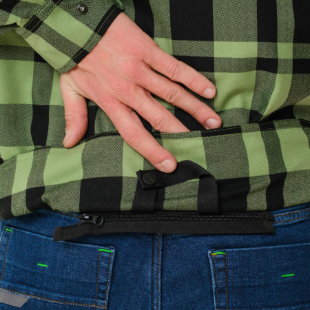 Dragonfly Моторубашка Streetfighter Green с защитой 2024