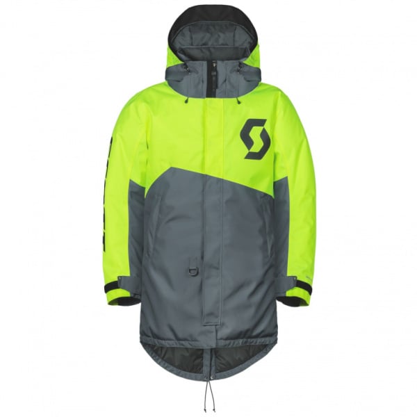 SCOTT Куртка Coat Warm-Up grey/neon yellow