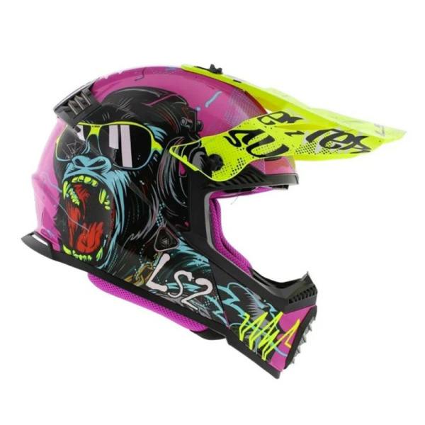 LS2 Шлем MX437 Fast II Mini Gorilla Purple-06