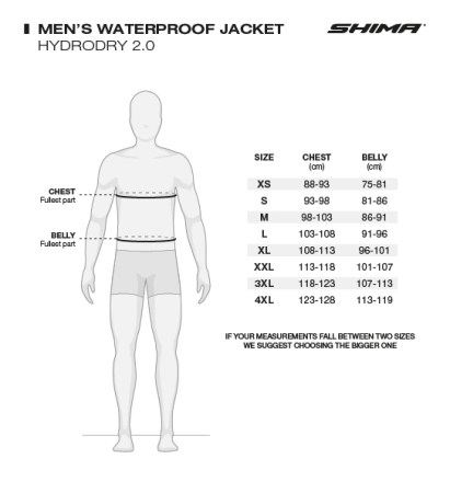 Shima Куртка Дождевик Hydrodry 2.0 Black/Fluo