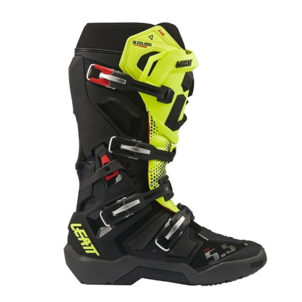 Leatt Мотоботы кроссовые 5.5 FlexLock Enduro Evo V27 Black/Neon Yellow