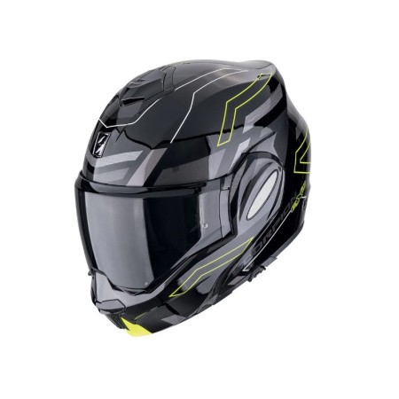 Scorpion Exo Мотошлем Exo-Tech Evo Conquer Черный/Желтый Неон