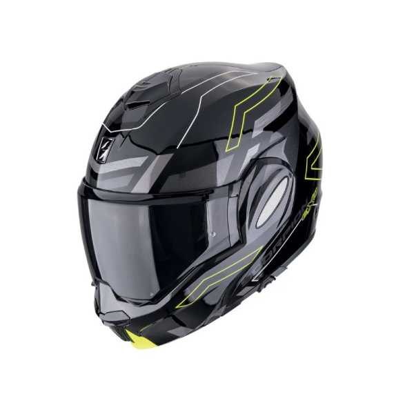 Scorpion Exo Мотошлем Exo-Tech Evo Conquer Черный/Желтый Неон