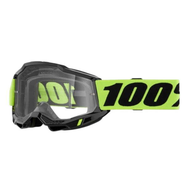 100% Очки подростковые Accuri 2 Neon Yellow / Clear