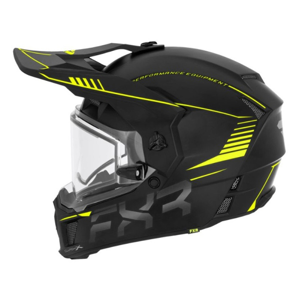 FXR Шлем Clutch X Pro с подогревом Hi Vis