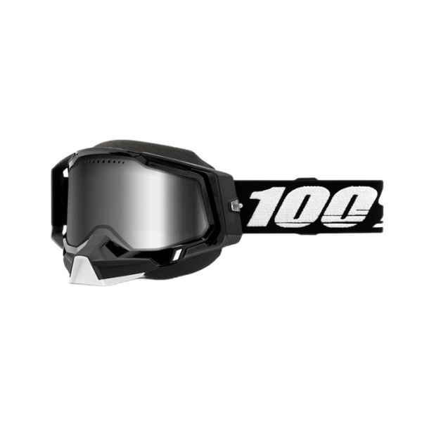 100% Очки Racecraft 2 Snowmobile Goggle Black/Mirror Silver Lens