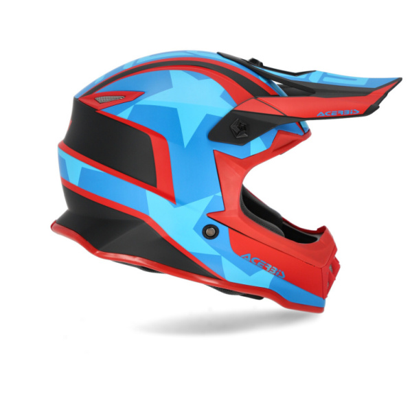 Acerbis Шлем детский IMPACT STEEL JUNIOR Red/Blue 