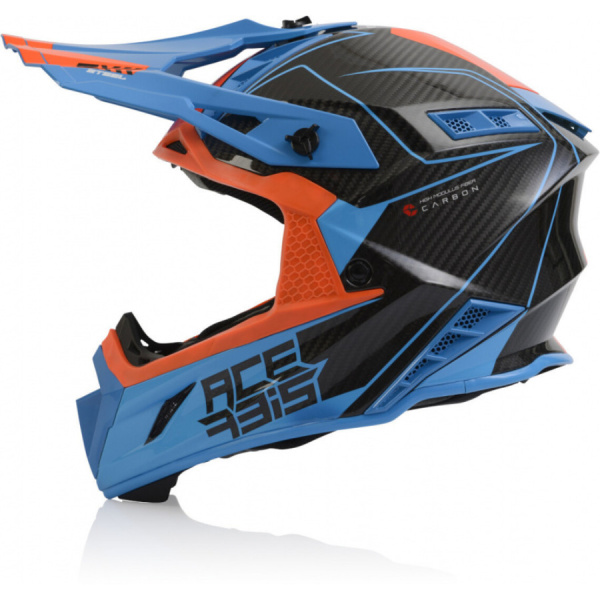 Acerbis Шлем Steel Carbon Orange/Blue