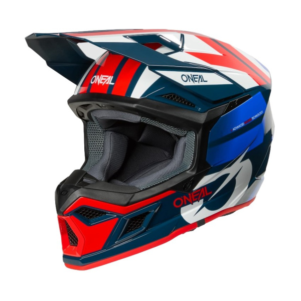 Oneal Кроссовый шлем 3Series Ride V.25 синий/белый