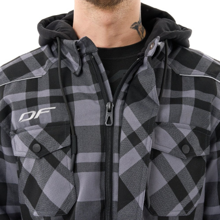 Dragonfly Моторубашка Streetfighter Grey с защитой 2025