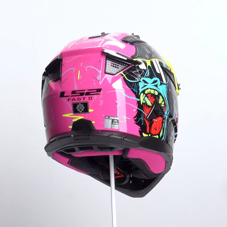 LS2 Шлем MX708 Fast II Gorilla фиолетово-желтый
