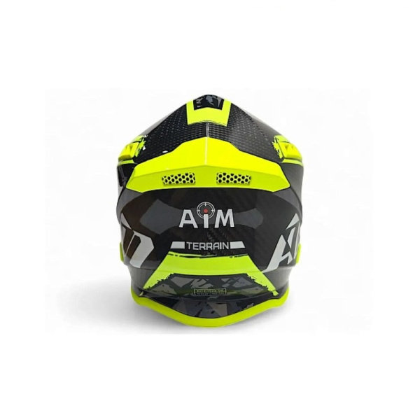 AiM Шлем RH855 Carbon Terrain Black/Yellow