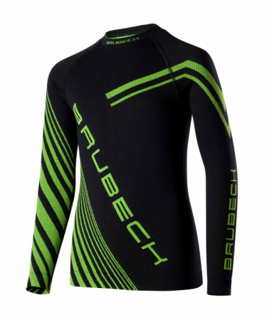 Brubeck Комплект для юноши Dry Junior черный/неон