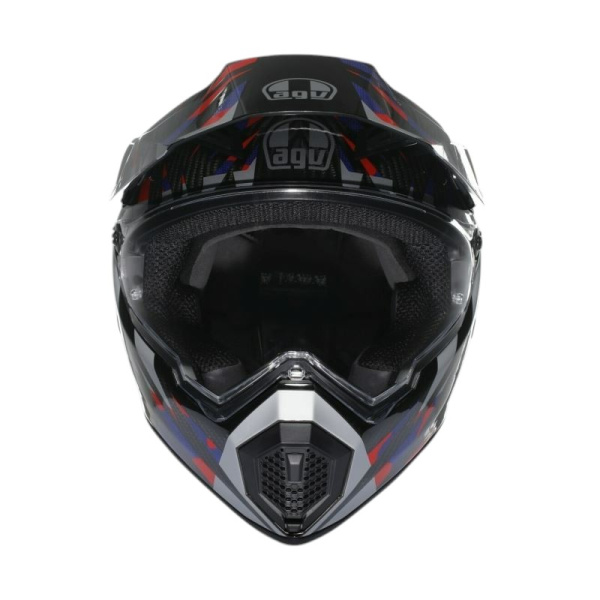 AGV Шлем AX9 E2206 V26 Steppa Carbon/Red/Blue