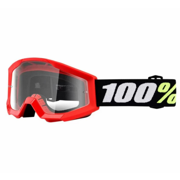 100% Очки детские Strata Mini Goggle Red/Clear Lens