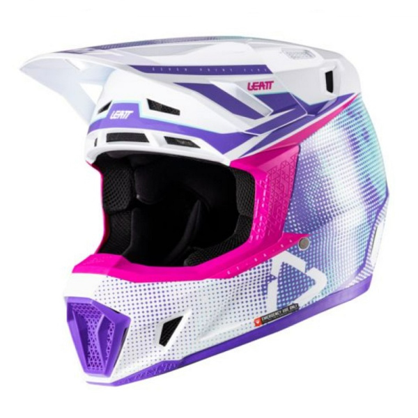 Leatt Шлем кроссовый  7.5 V26 Purple + очки Velocity 4.5