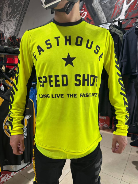 Fasthouse Джерси Grindhouse Yellow-Violent