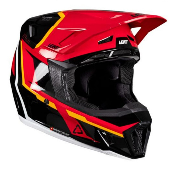 Leatt Шлем кроссовый  7.5 V26 Red + очки Velocity 4.5