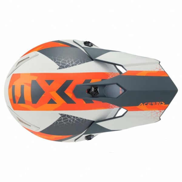 Acerbis Шлем детский IMPACT STEEL JUNIOR Orange/Grey