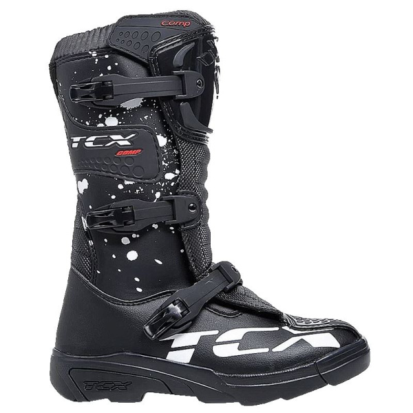 TCX Кроссовые мотоботы детские Comp Kid 948 Black/Black/White