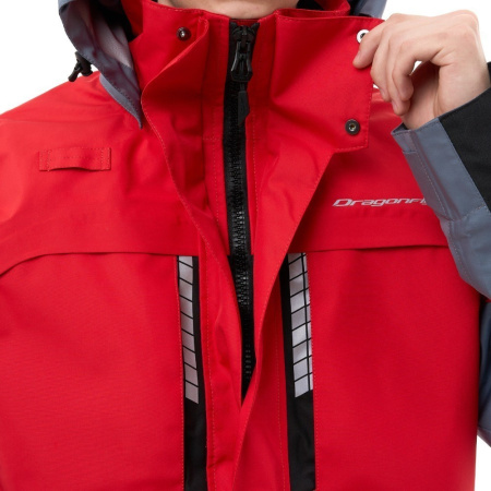 Dragonfly Мембранная куртка Quad Pro Red - Grey 2024