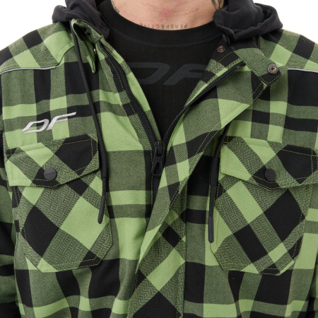 Dragonfly Моторубашка Streetfighter Green с защитой 2025