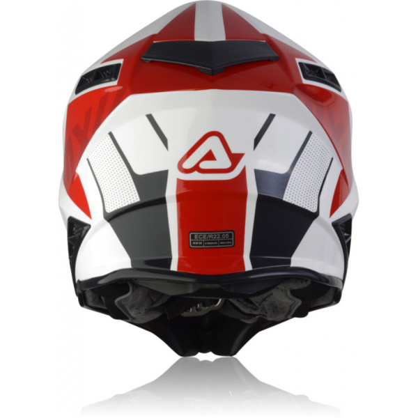 Acerbis Шлем кроссовый X-Track White/Red Glossy