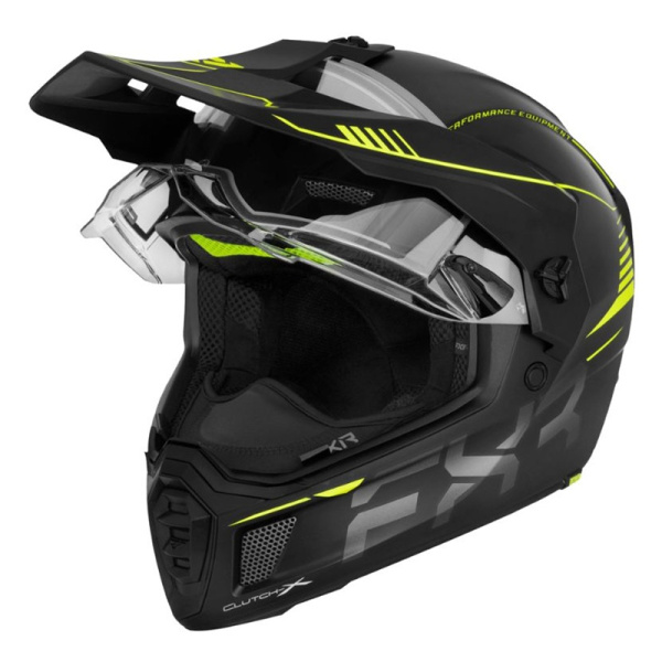 FXR Шлем Clutch X Pro с подогревом Hi Vis