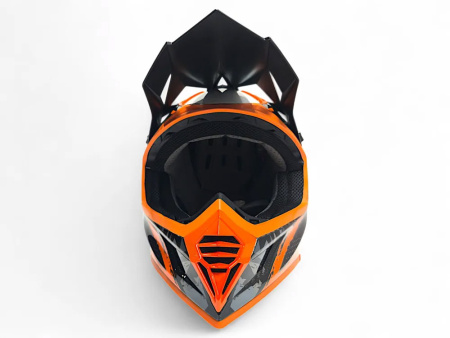 AiM Шлем RH855 Carbon Terrain Black/Orange