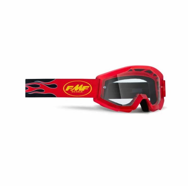 100% Очки FMF Powercore Flame Red/Clear Lens