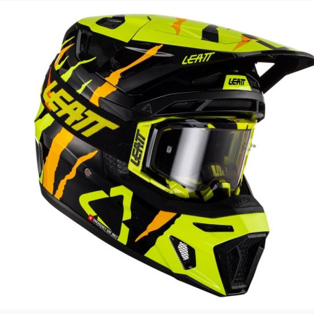 Leatt Мотошлем Moto 8.5 Helmet Kit Citrus Tiger (2023)