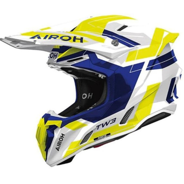 Airoh Шлем Twist 3 Dynasty Blue-Yellow Gloss