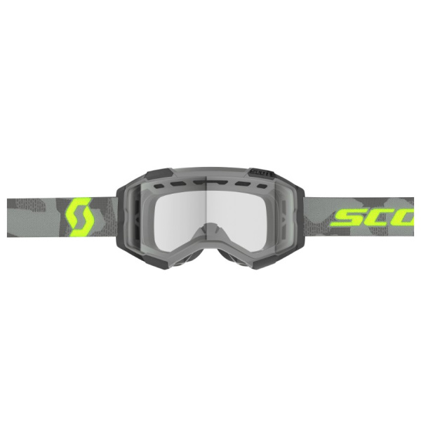 Scott Очки Fury Enduro light grey/neon yellow/clear