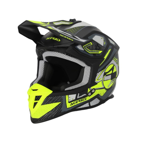 Acerbis Шлем Linear 22-06 Black/Fluo-Yellow