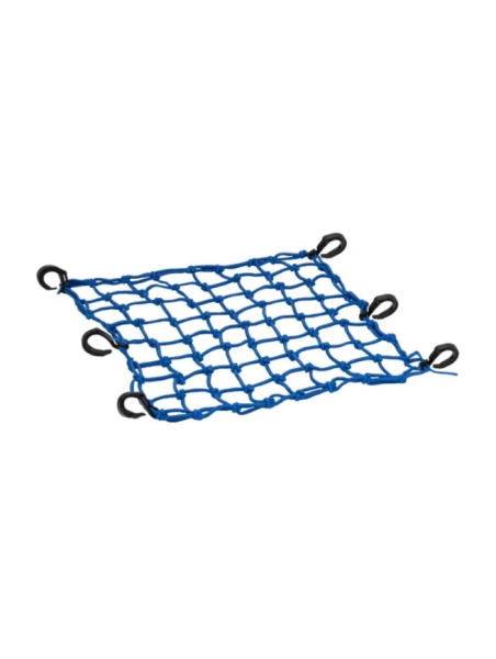 Scout сетка на багажник 40*40 Синяя Крючки пластик