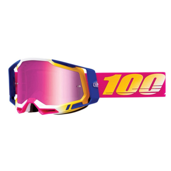 100% Очки Racecraft 2 Goggle Mission/Mirror Pink Lens