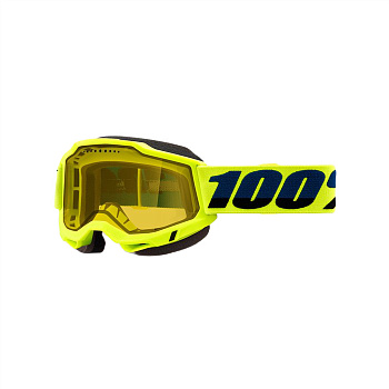 100% Очки Accuri 2 Snowmobile Goggle Fluo Yellow/Yellow Vented Dual Lens