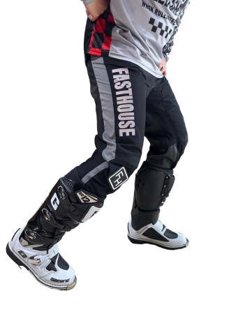 Fasthouse Брюки Grindhouse Pant Gray/Red