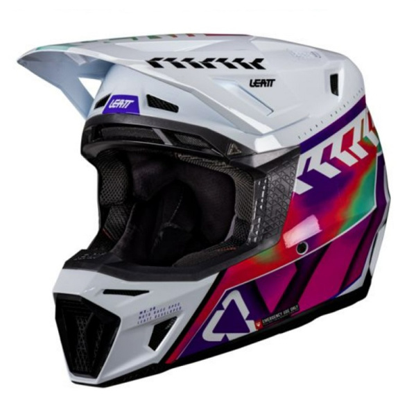 Leatt Шлем кроссовый 8.5 Pinata Teal V26 + очки Velocity 5.5