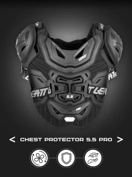 Leatt Защитный панцирь 5.5 Pro Cheast Protector Black 2024