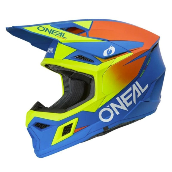 Oneal Шлем кроссовый детский 3Series Youth Solid синий / желтый